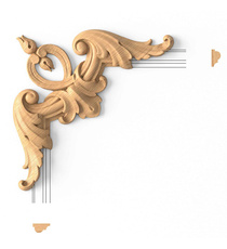 Antique wall appliques for fireplace from oak
