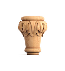 Lion paw furniture legs wooden (1 PC)