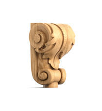 Bracket feet with acanthus leaf antique (1 PC)