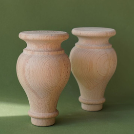 Large carved furniture feet  - wooden carved furniture parts