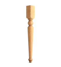 Classic style round wooden legs for chairs (1 pc.)