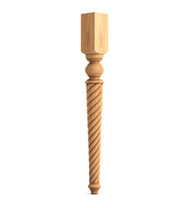 Elegant Cabriole solid wood furniture legs (1 pc.)