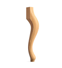Elegant Cabriole solid wood furniture legs (1 pc.)