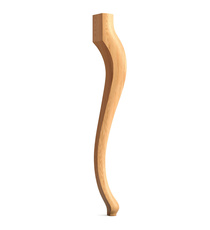 Traditional cabriole solid wood hair legs (1 pc.)
