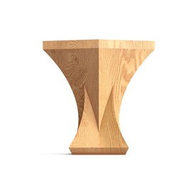Furniture feet square top hourglass shape (pedestal) Classic
