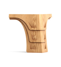 Classic style unfinished wooden furniture legs (1 pc.)