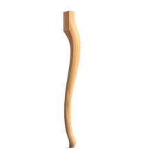 Queen Anne style wooden handcrafted furniture leg (1 pc.)