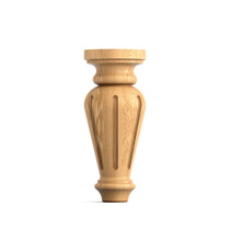 Minimalistic conic leg for wooden furniture (1 pc.)