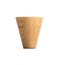 Minimalistic conic leg for wooden furniture (1 pc.)