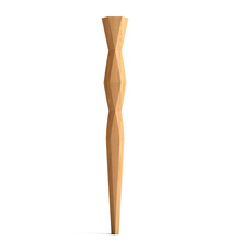 Hand carved wooden legs for writing tables (1 pc.)
