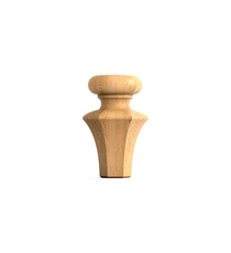 Handcrafted Classic style solid wood furniture legs (1 pc.)