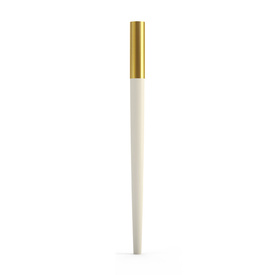Stylish light wood furniture leg, Conical leg with golden top