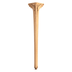 High wood carving Cabriole leg for furniture in oak or beech
