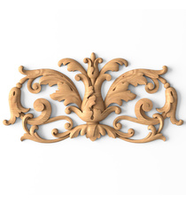 large horizontal decorative ribbon wood garland renaissance style