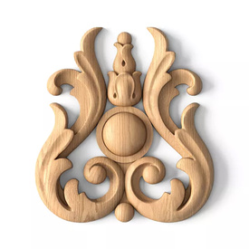 Antique style wood onlay, Custom furniture applique
