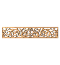 horizontal decorative scroll wood carving applique victorian style