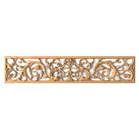 Large openwork onlay, Rectangular carved wall decor