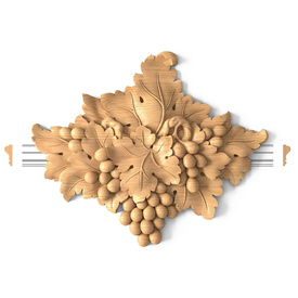 Ornate carved applique Grpaes, Architectural floral applique