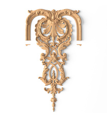 Victorian-style decorative onlay for moulding from beech