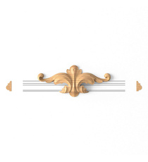 Acanthus scroll tip for wall molding, Left