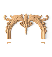Classical wooden onlay for moulding decoration