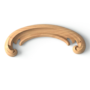 small corner simple scroll wood onlay applique classical style