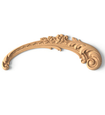 small corner decorative scroll wood carving applique classical style