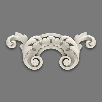 Decorative frame corners with scrolls polyurethane