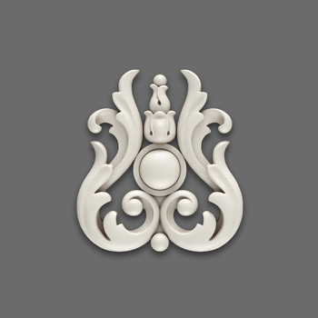 Decorative wall appliques with a medallion floral design#additional-separator##additional-separator#..