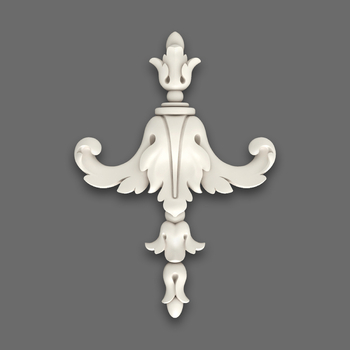 Moulding acanthus appliques wall decor Baroque style