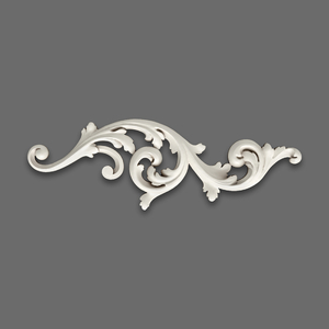 Floral scrolls moulded wall decor Polyurethane