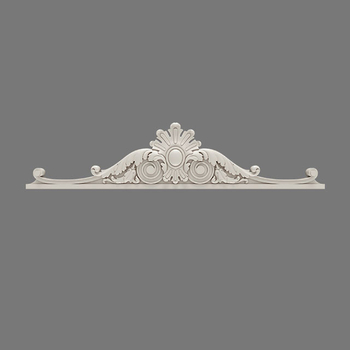 Center onlay - cartouche with acanthus leaves