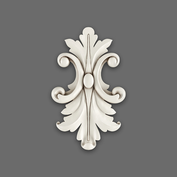 Small floral onlay for doors Classic style