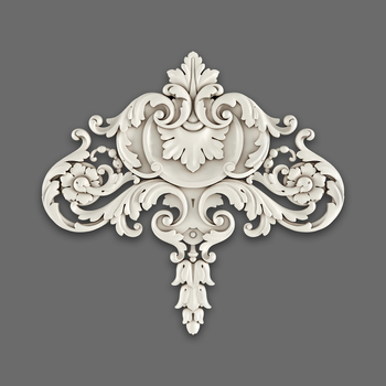 Wall Topper - Antique openwork onlay Polyurethane