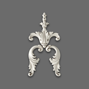 Carved moulded decoration with flowers