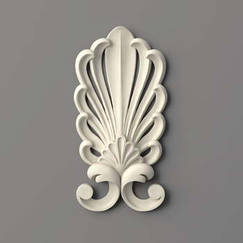 Pierced Palmette Stucco Onlay - Polyurethane Wall Decor#additional-separator##additional-separator#T..