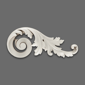 Ceiling corner appliques - acanthus leaves, right