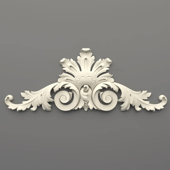 Stucco moulding - palmette onlay Antique style, polyurethane