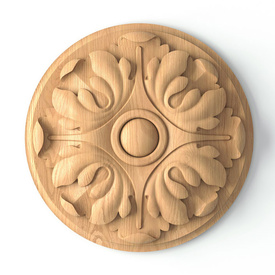 Custom made wood rosettes 