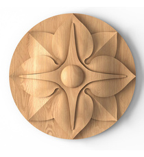 Custom made wooden rosettes appliques door trim