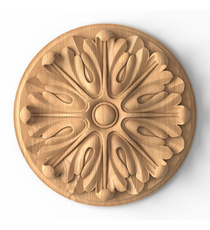 extra large round decorative floral oak medallion classical style