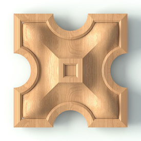 Custom made wood medallion for cabinet doors