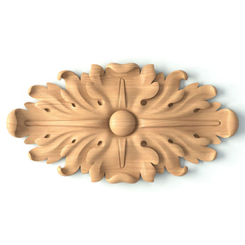 Architectural wood medallion 