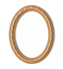 Victorian wall-mounted carved mirror frame from wood