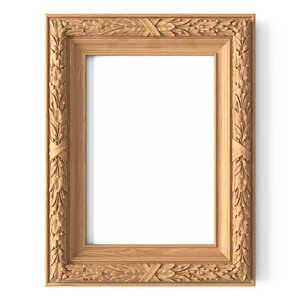 Victorian wall-mounted carved frame mirror from wood