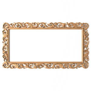 Carved wooden vintage frame for mirrors and paintings