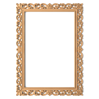 Classical frame mirror, Antique wood picture frame