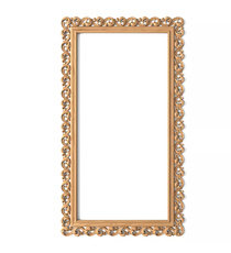TV zone ornamental Classic frame with acanthus from oak