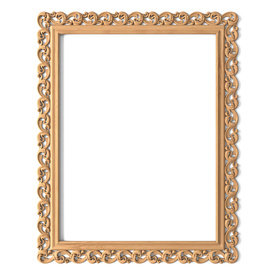 Victorian wooden mirror frame, Hand carved frame