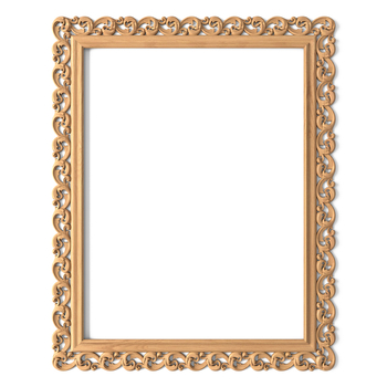 Victorian wooden frame mirror, Hand carved frame